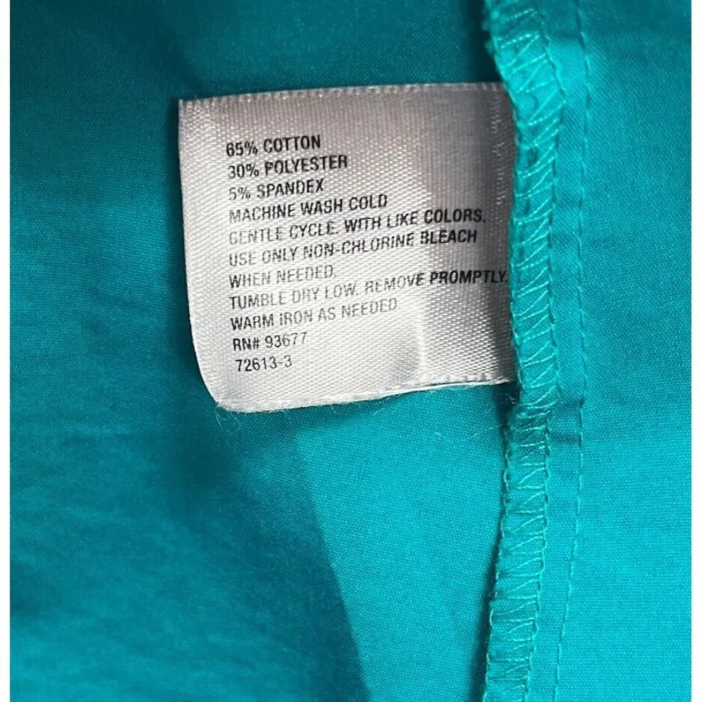 Worthington Shirt Womens Color Green Size MButton Up ShortSleeve Collared Casual - Picture 8 of 16